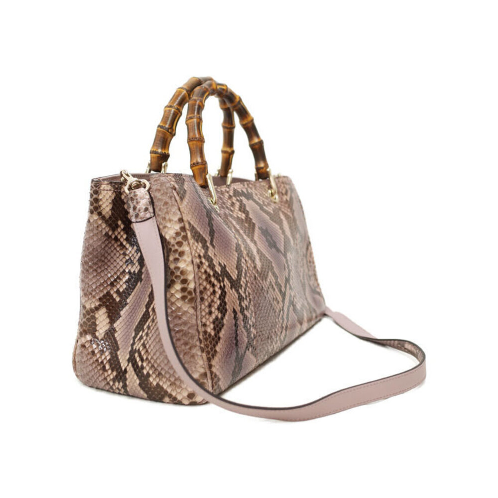 Gucci Bag Tote Shopper Bamboo 2way Leather